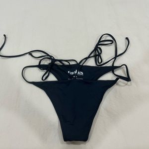 Frankie’s Bikinis Black bikini bottom